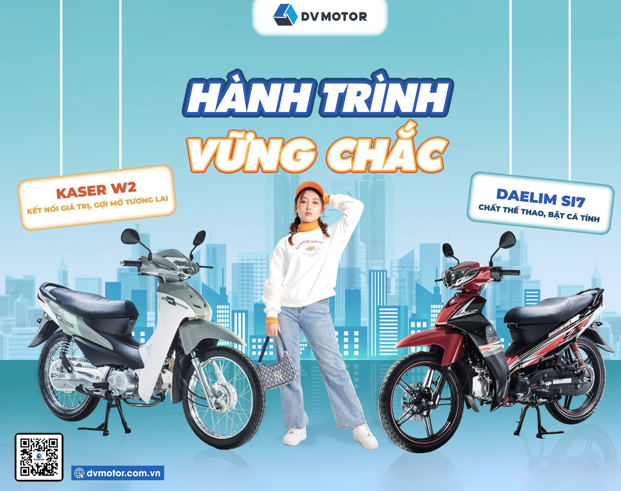 5 lý do xe máy 50cc của Dvmotor là lựa chọn hoàn hảo cho sinh viên
