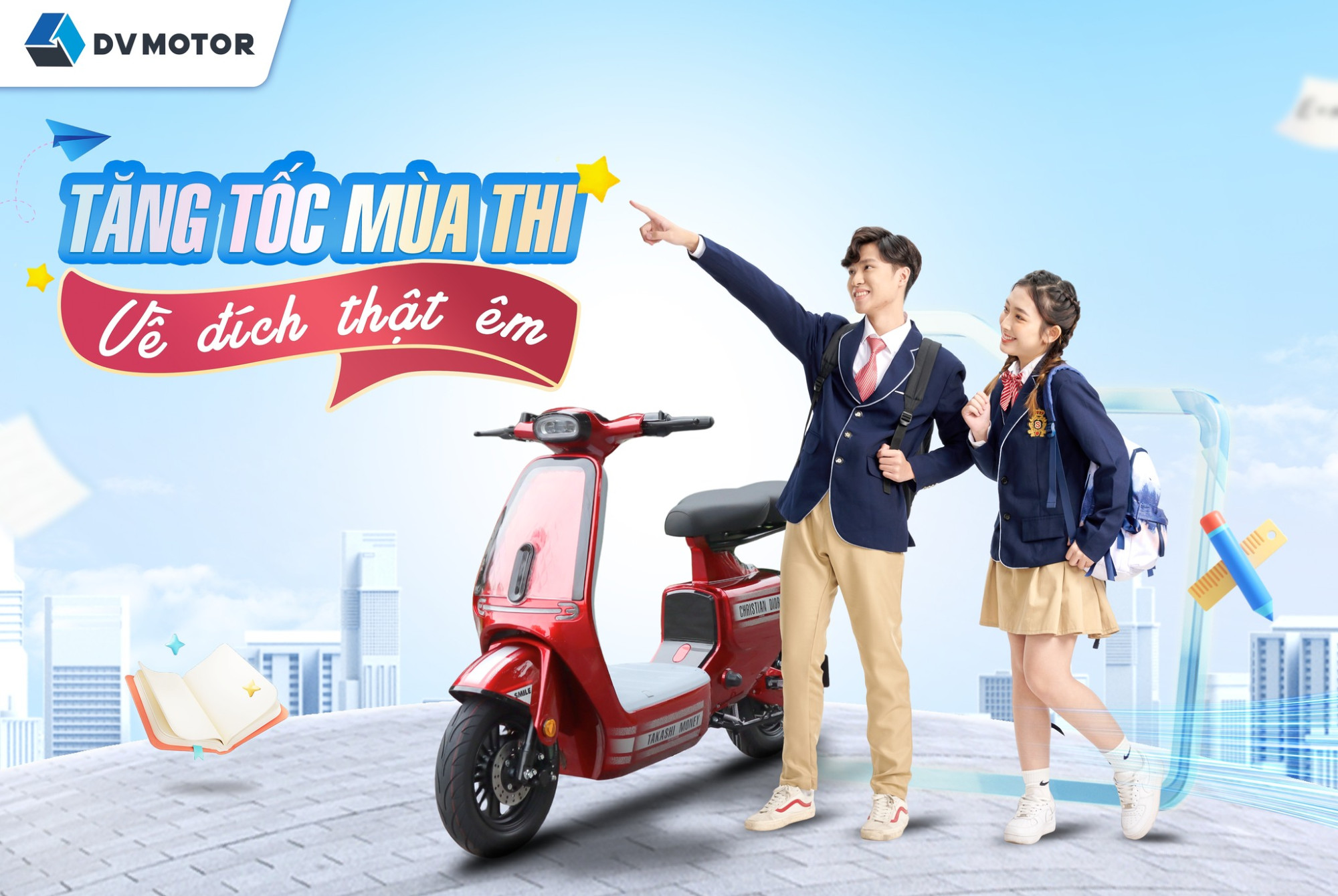 các loại xe máy điện cho học sinh